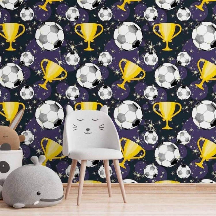 Papel de Parede Adesivo Jovem Futebol N014166