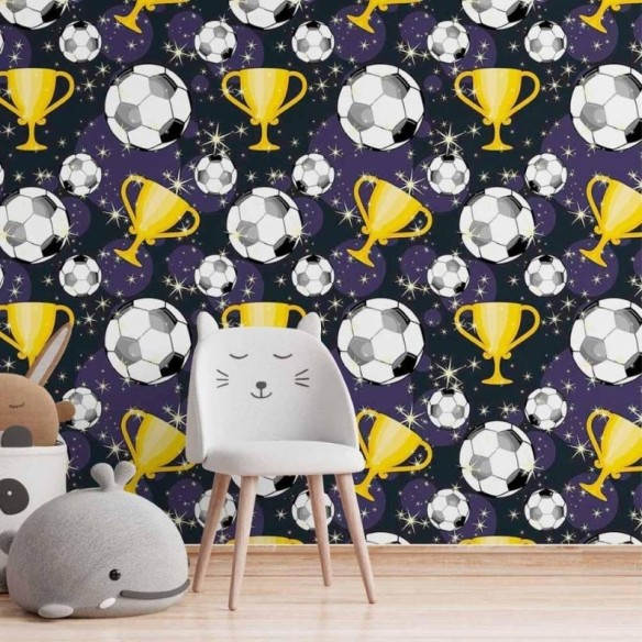 Papel de Parede Adesivo Jovem Futebol N014166