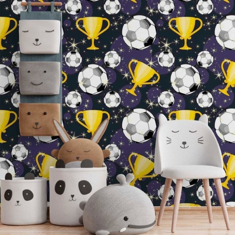 Papel de Parede Adesivo Jovem Futebol N014166