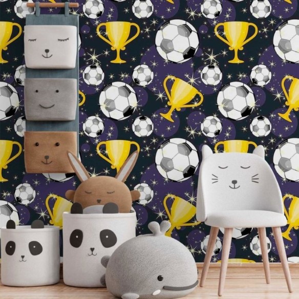 Papel de Parede Adesivo Jovem Futebol N014166