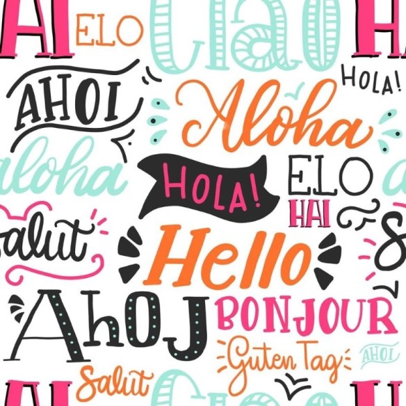 Papel de Parede Adesivo Jovem Hello N011120