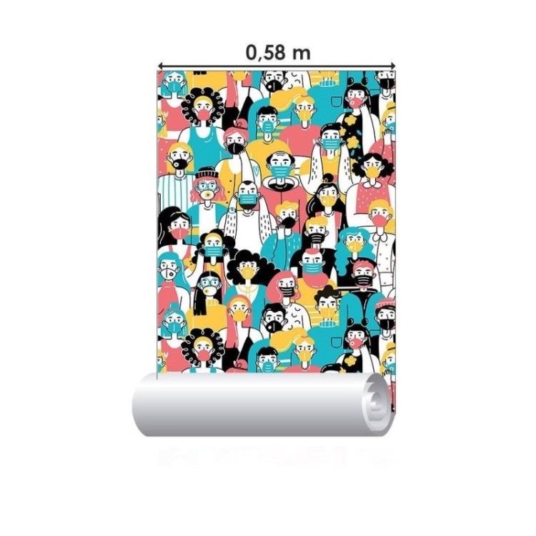 Papel de Parede Adesivo Jovem N015024