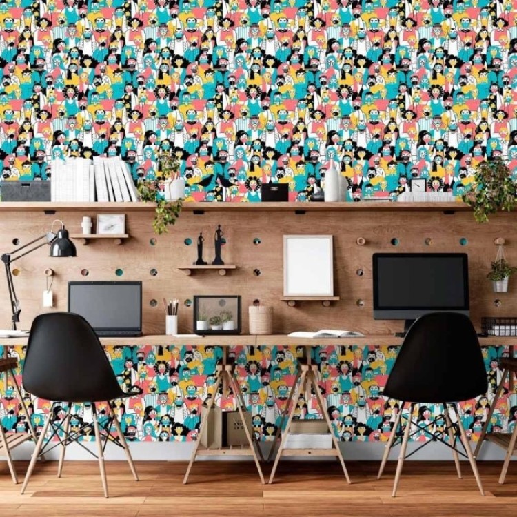 Papel de Parede Adesivo Jovem N015024