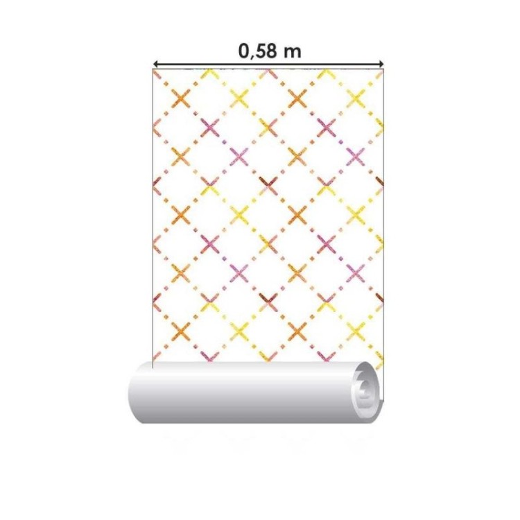 Papel de Parede Adesivo Abstrato Geométrico...