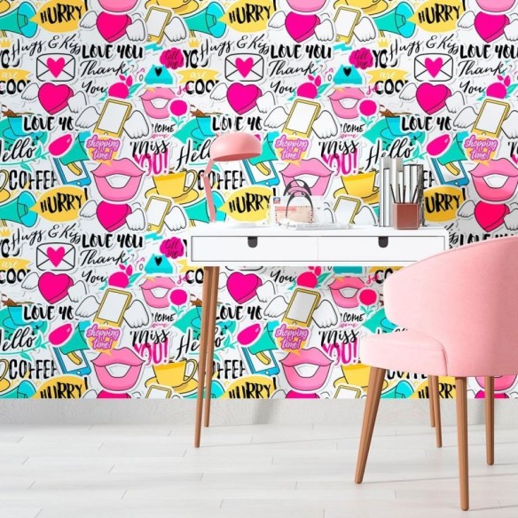 Papel de Parede Adesivo Jovem Stickers N010039