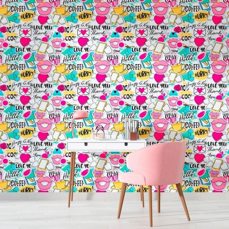 Papel de Parede Adesivo Jovem Stickers N010039