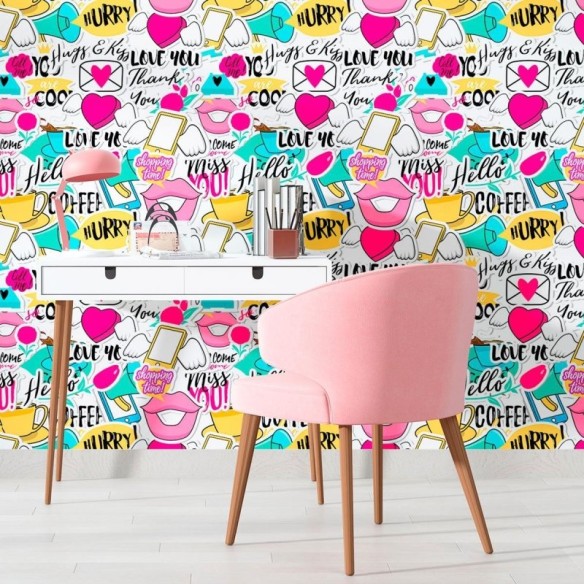 Papel de Parede Adesivo Jovem Stickers N010039