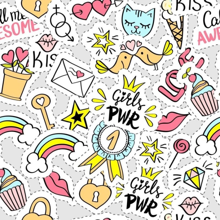 Papel de Parede Adesivo Jovem Stickers N010115