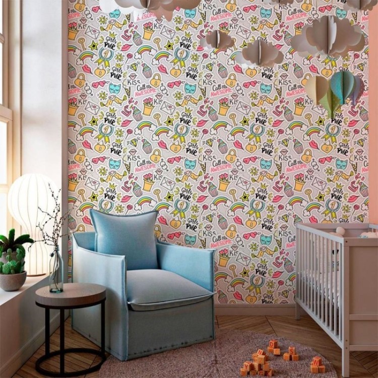 Papel de Parede Adesivo Jovem Stickers N010115