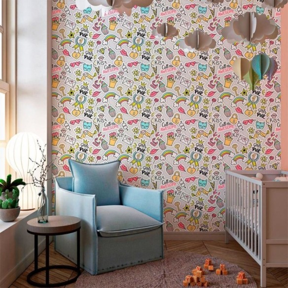 Papel de Parede Adesivo Jovem Stickers N010115