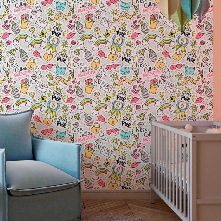 Papel de Parede Adesivo Jovem Stickers N010115
