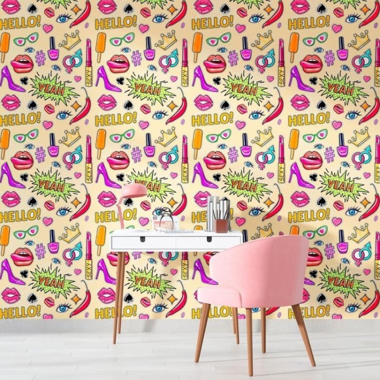 Papel de Parede Adesivo Jovem Stickers N010116