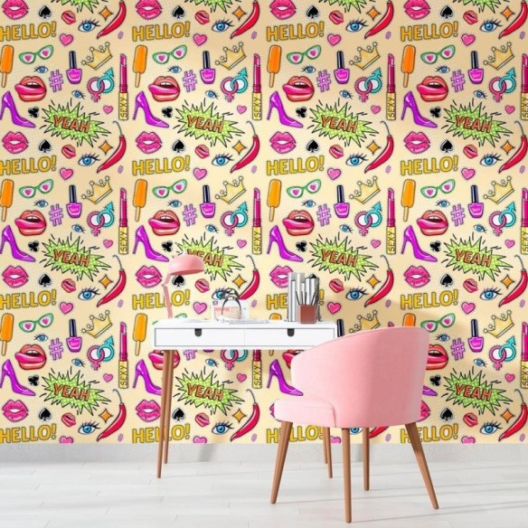 Papel de Parede Adesivo Jovem Stickers N010116