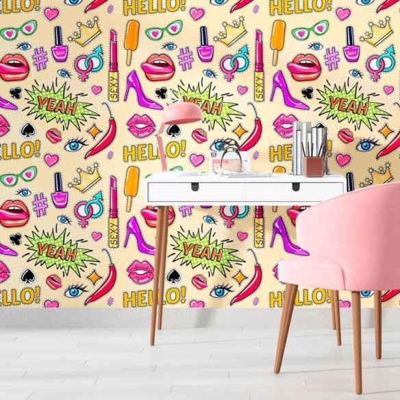 Papel de Parede Adesivo Jovem Stickers N010116