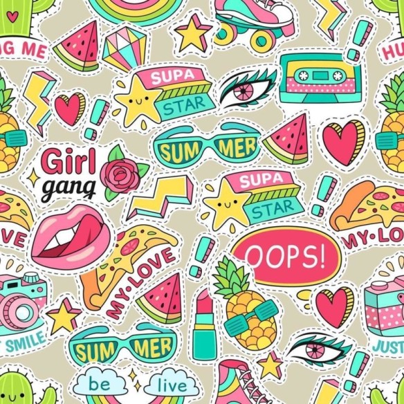 Papel de Parede Adesivo Jovem Stickers N010119