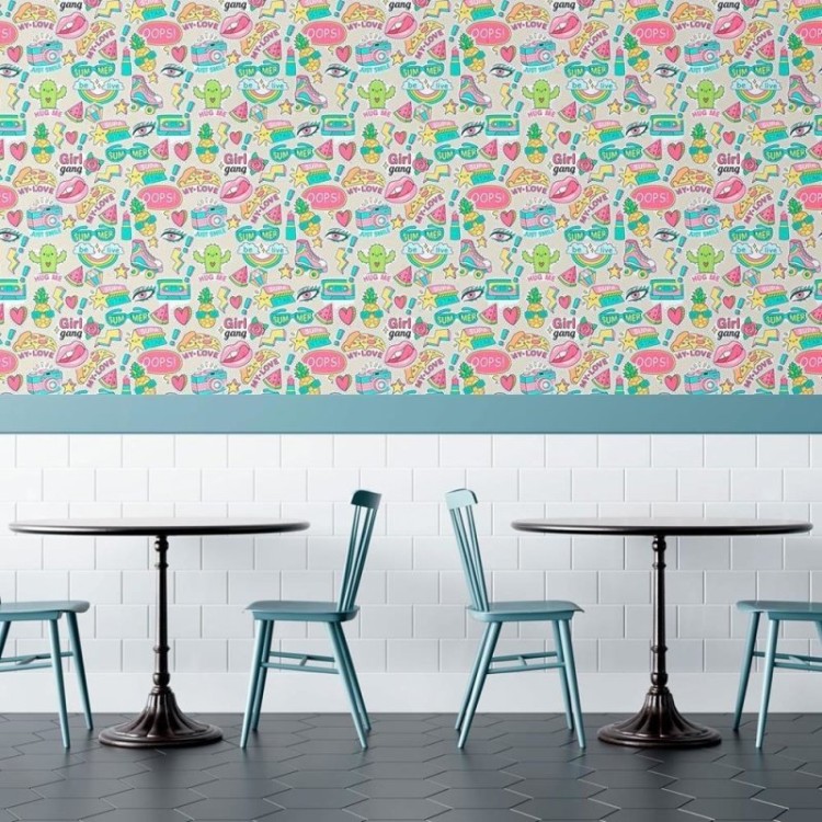 Papel de Parede Adesivo Jovem Stickers N010119