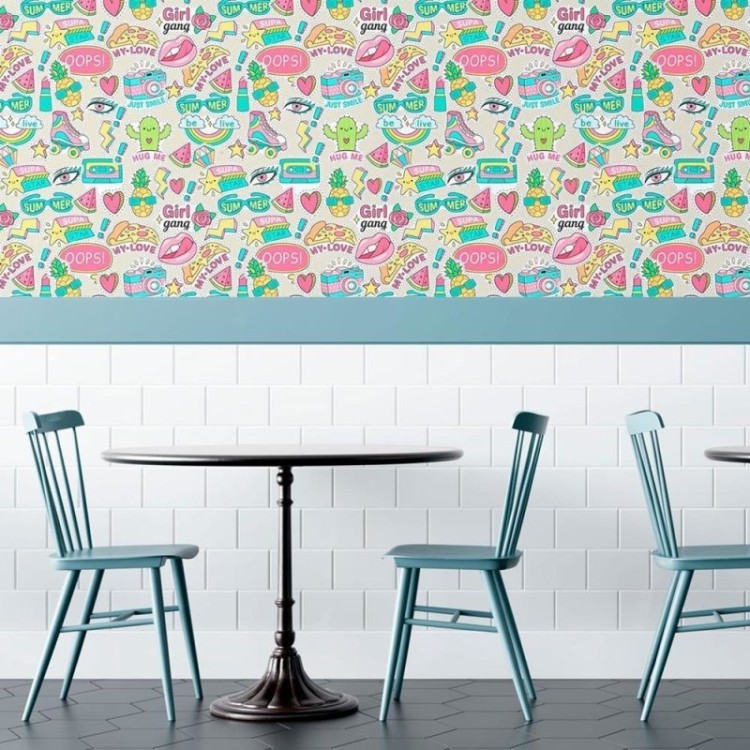 Papel de Parede Adesivo Jovem Stickers N010119