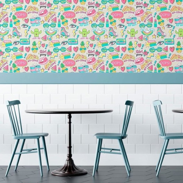 Papel de Parede Adesivo Jovem Stickers N010119