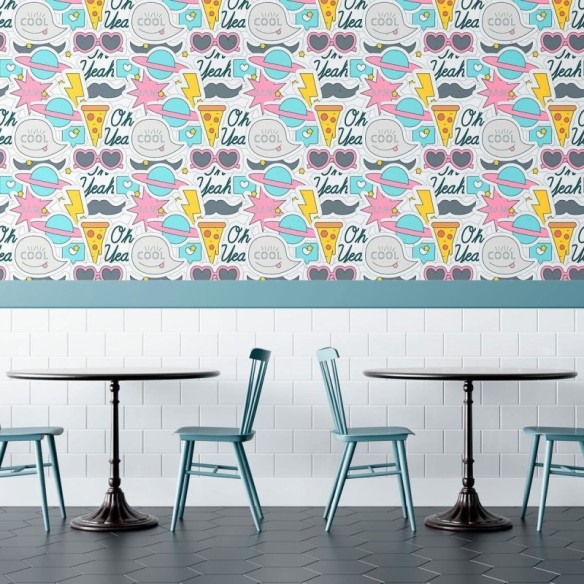 Papel de Parede Adesivo Jovem Stickers N010145