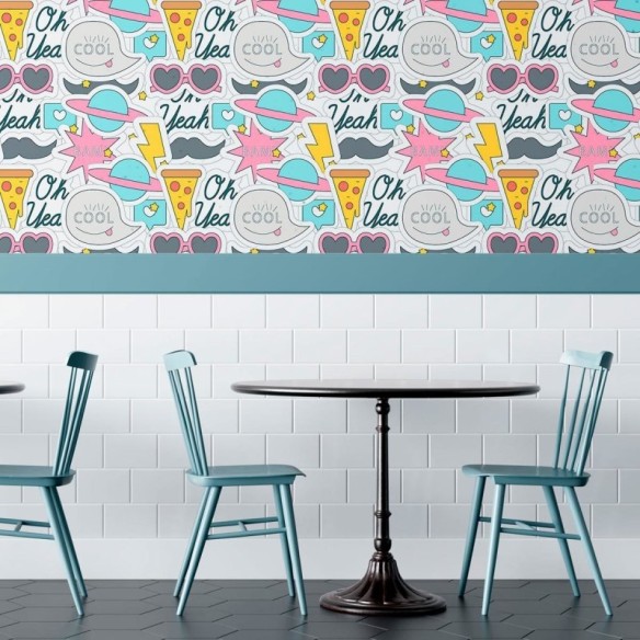 Papel de Parede Adesivo Jovem Stickers N010145