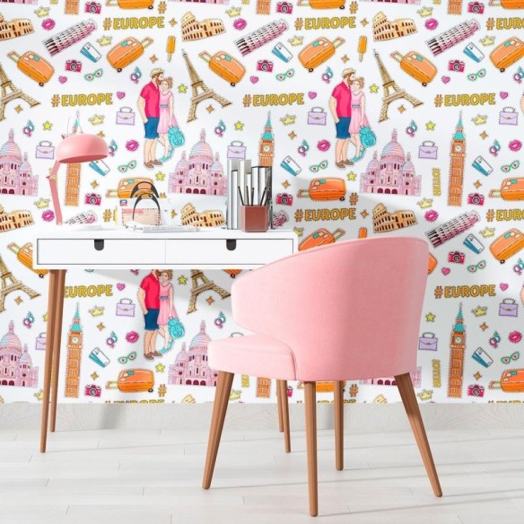 Papel de Parede Adesivo Jovem Stickers N010195