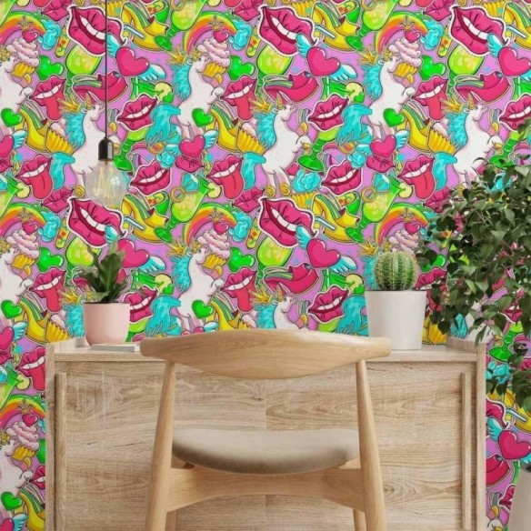 Papel de Parede Adesivo Jovem Stickers N014031