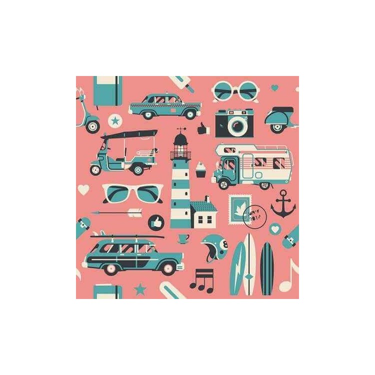 Papel de Parede Adesivo Jovem Viagem 252242974