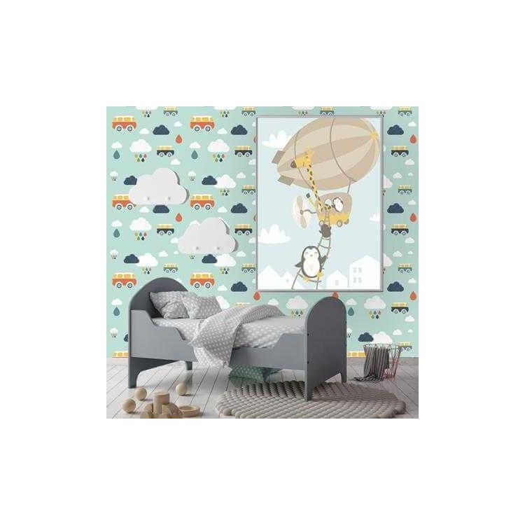 Papel de Parede Adesivo Kombi Nuvens 263385593