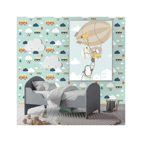 Papel de Parede Adesivo Kombi Nuvens 263385593