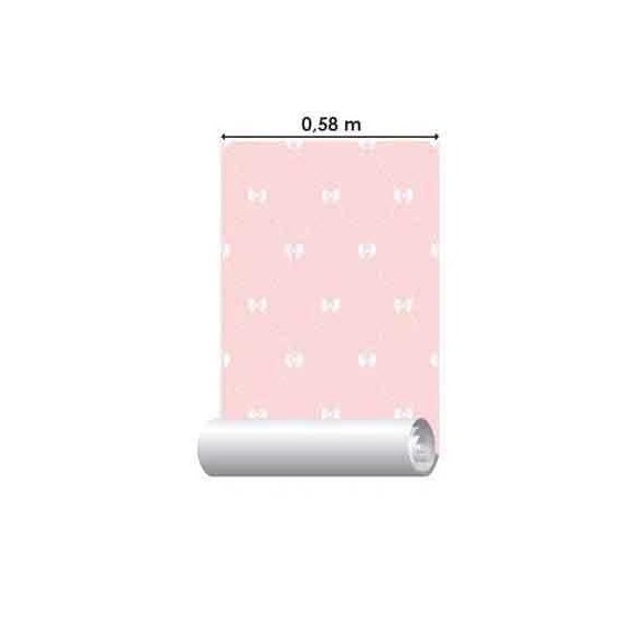 Papel de Parede Adesivo Lacos Rosa 292071524