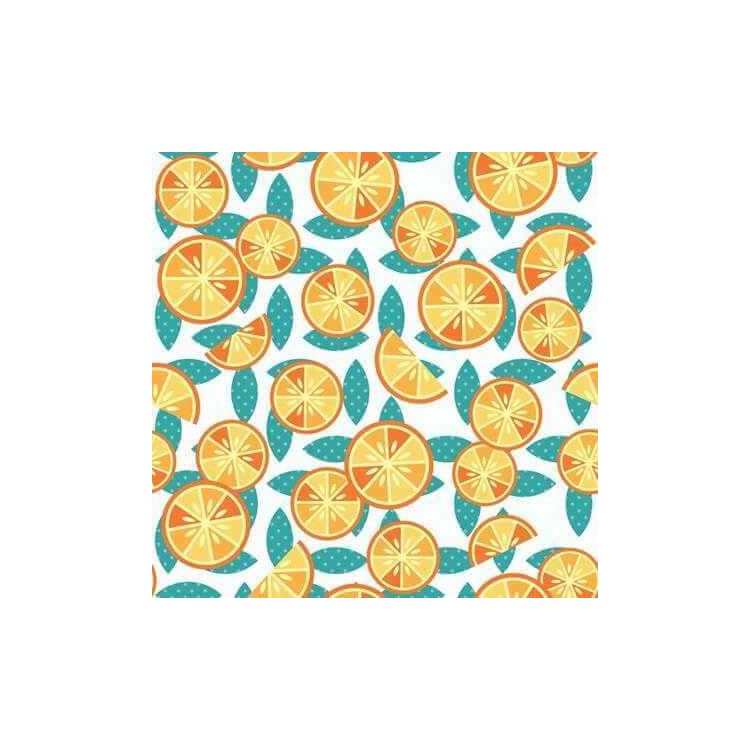 Papel de Parede Adesivo Laranja 1351