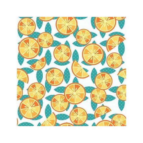 Papel de Parede Adesivo Laranja 1351