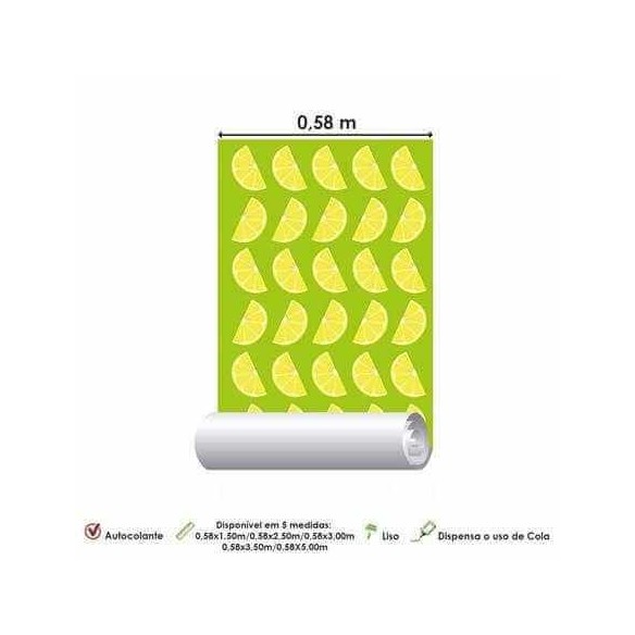 Papel de Parede Adesivo Laranja Fruta 625243