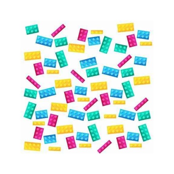 Papel de Parede Adesivo Lego Colorido Infantil 32569