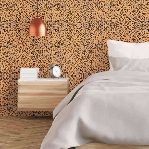 Papel de Parede Adesivo Leopardo 002