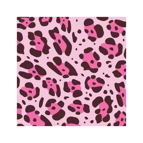 Papel de Parede Adesivo Leopardo Rosa 654