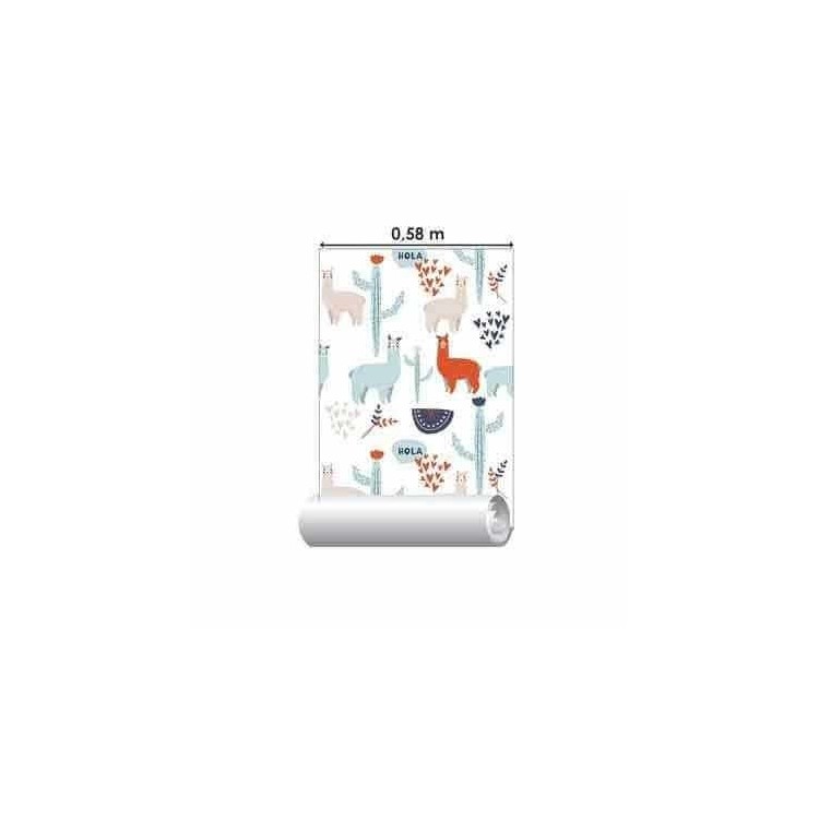 Papel de Parede Adesivo Lhama N72