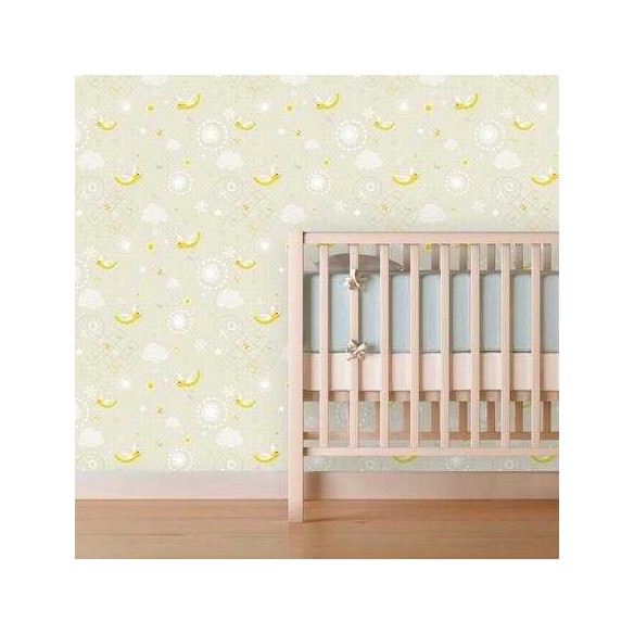 Papel de Parede Adesivo libelula amarela 11158519