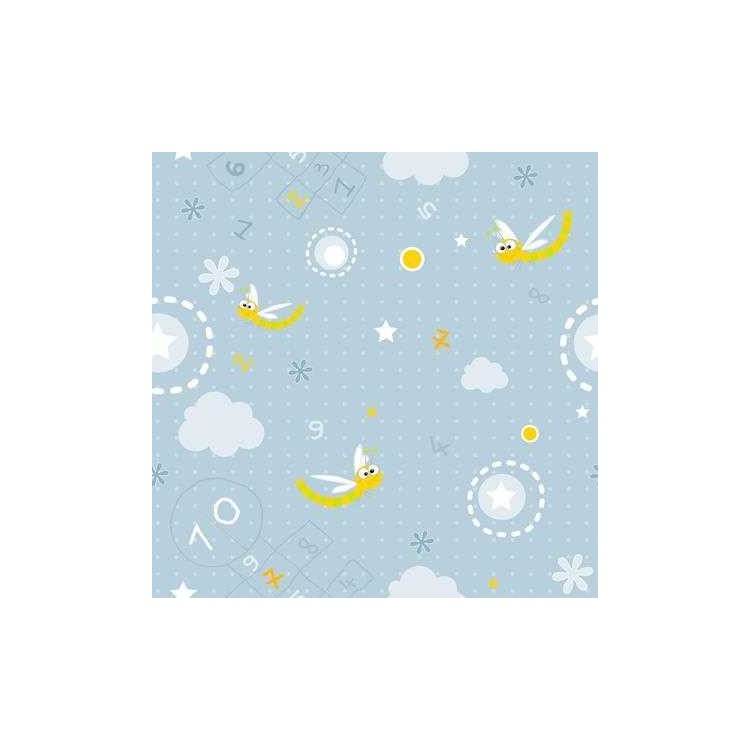 Papel de Parede Adesivo libelula azul 11158504