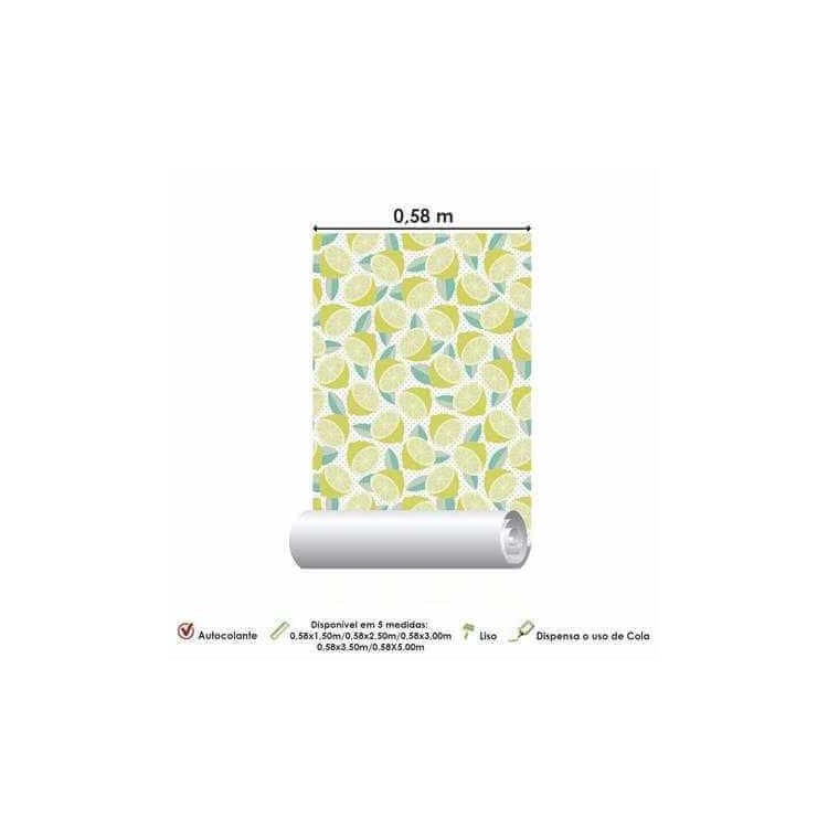 Papel de Parede Adesivo Limão 1350