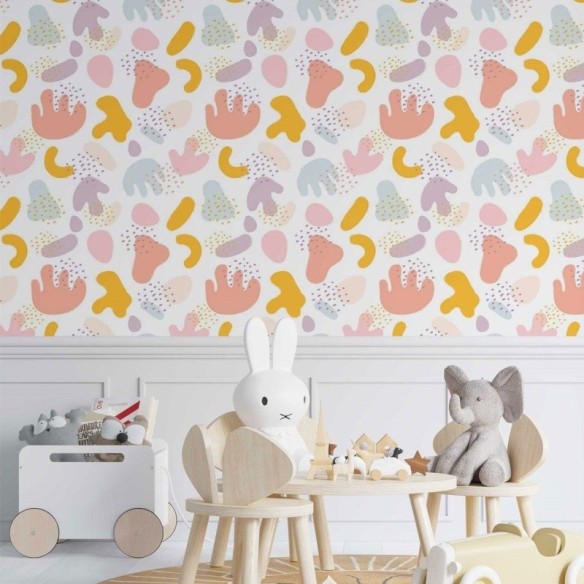 Papel de Parede Adesivo Abstrato Infantil N014009