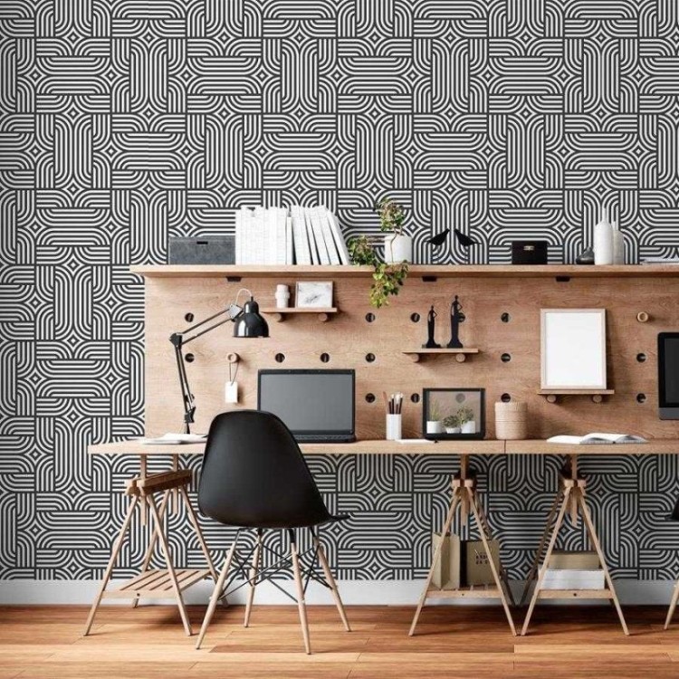 Papel de Parede Adesivo Linhas Geométricas N06264