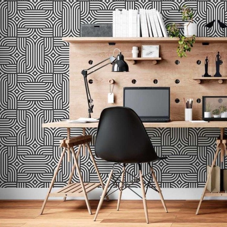 Papel de Parede Adesivo Linhas Geométricas N06264