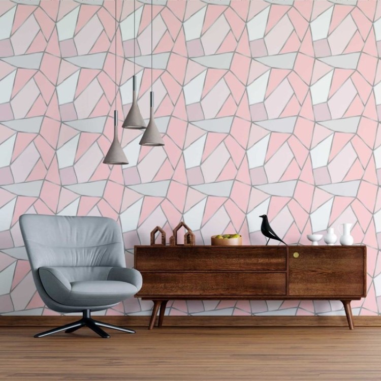 Papel de Parede Adesivo Linhas Geométricas N09109