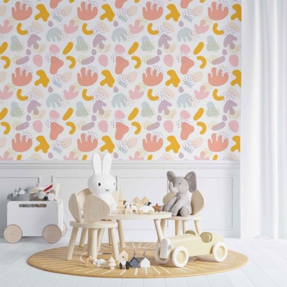 Papel de Parede Adesivo Abstrato Infantil N014009