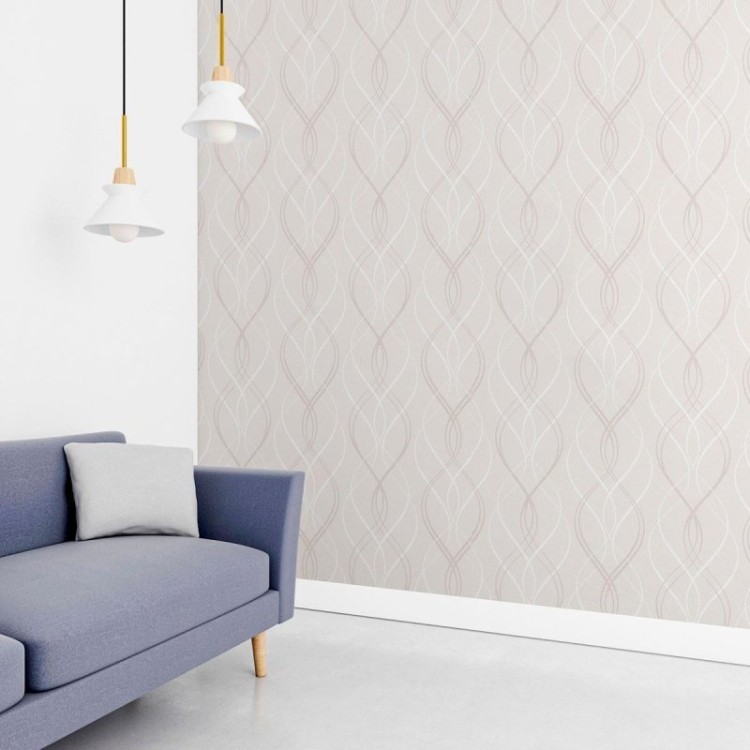 Papel de Parede Adesivo Linhas Onduladas N010065