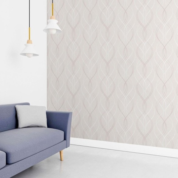 Papel de Parede Adesivo Linhas Onduladas N010065