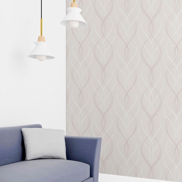 Papel de Parede Adesivo Linhas Onduladas N010065