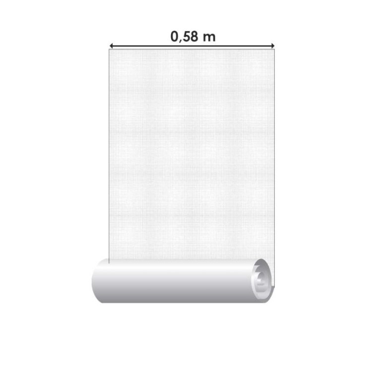 Papel de Parede Adesivo Linho Branco N08100