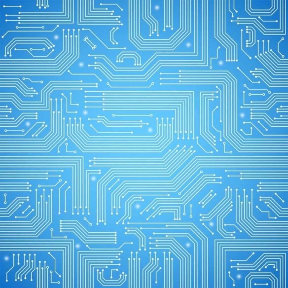 Papel de Parede Adesivo Abstrato Informática Geek N014023